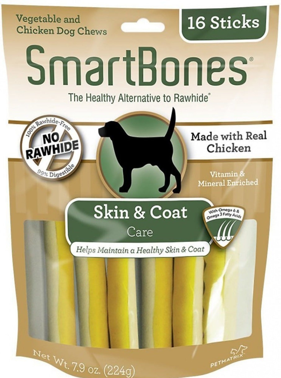 Dog SmartBones | Smartbones Skin & Coat Care Chicken Chews Dog Treats