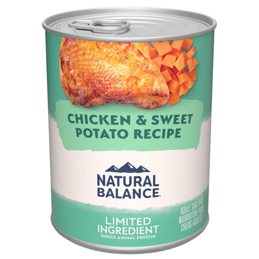 Dog Natural Balance Wet Food | Natural Balance Limited Ingredient Grain Free Chicken & Sweet Potato Recipe Wet Canned Dog Food