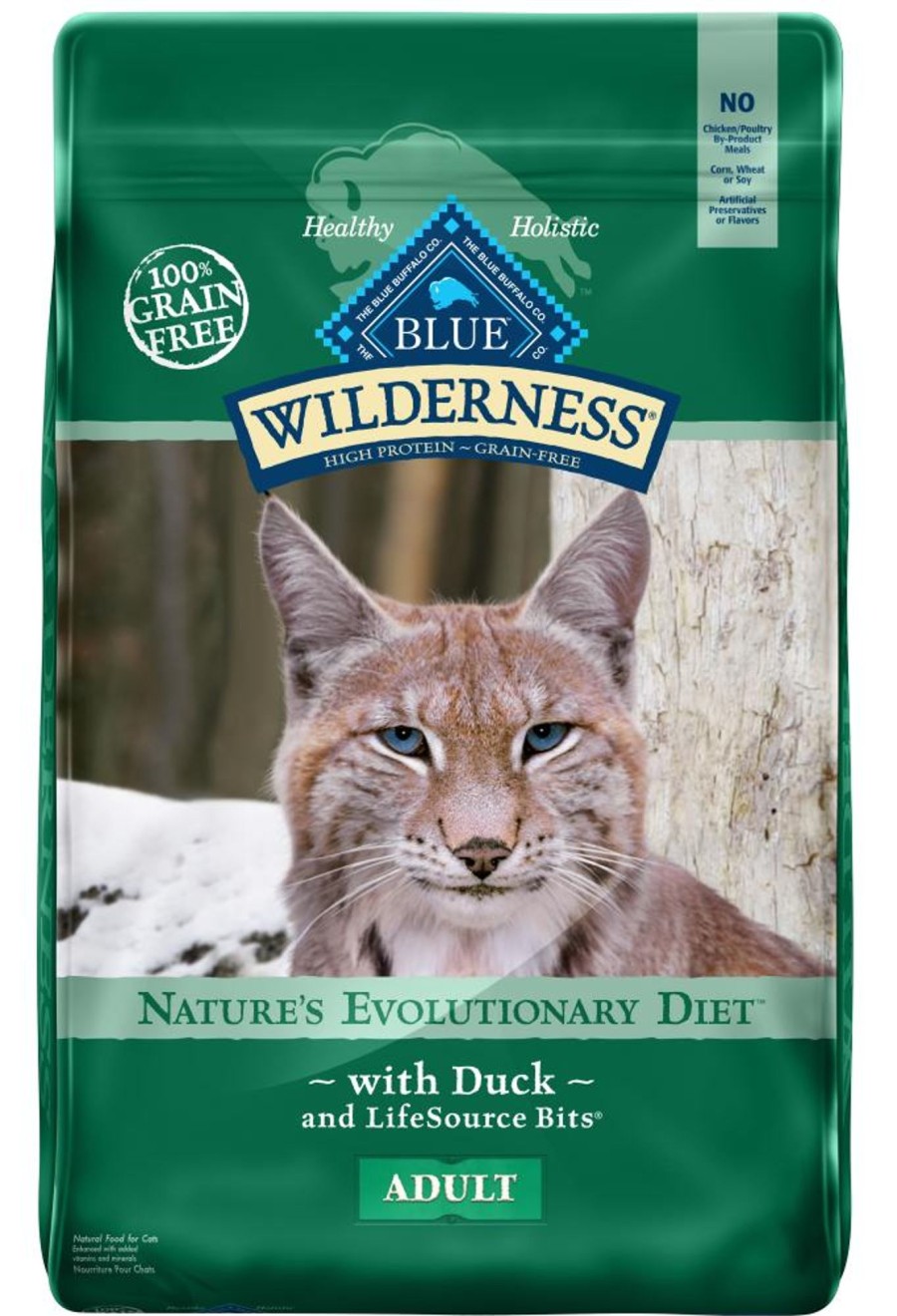 Cat Blue Buffalo Dry Food | Blue Buffalo Wilderness High-Protein Grain-Free Adult Duck Recipe Dry Cat Food