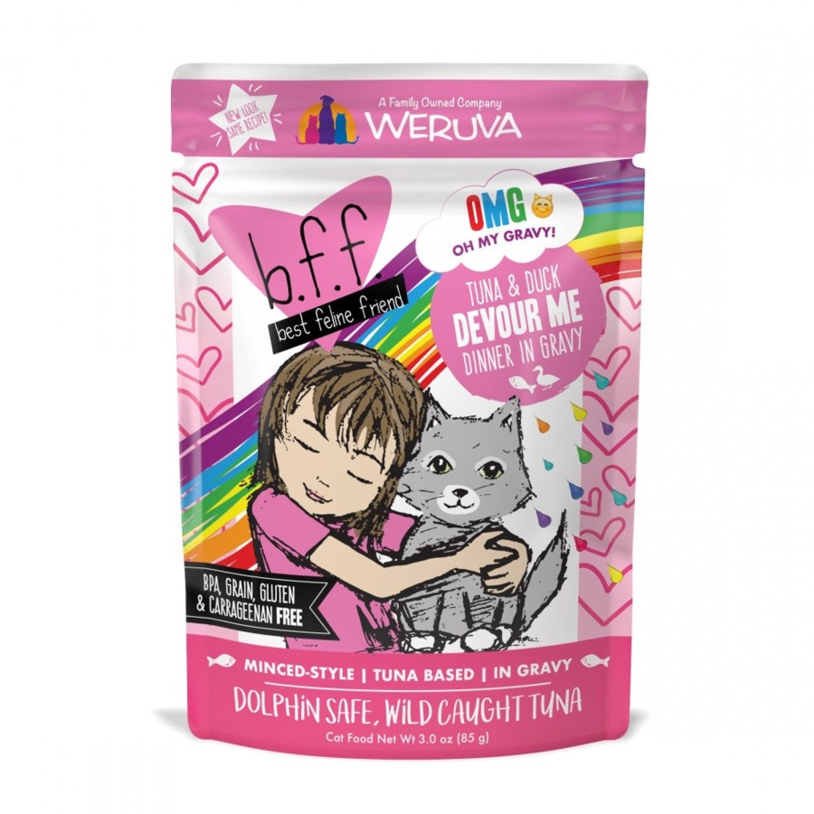 Cat Weruva Wet Food | Weruva Bff Tuna & Duck Devour Me Pouches Wet Cat Food