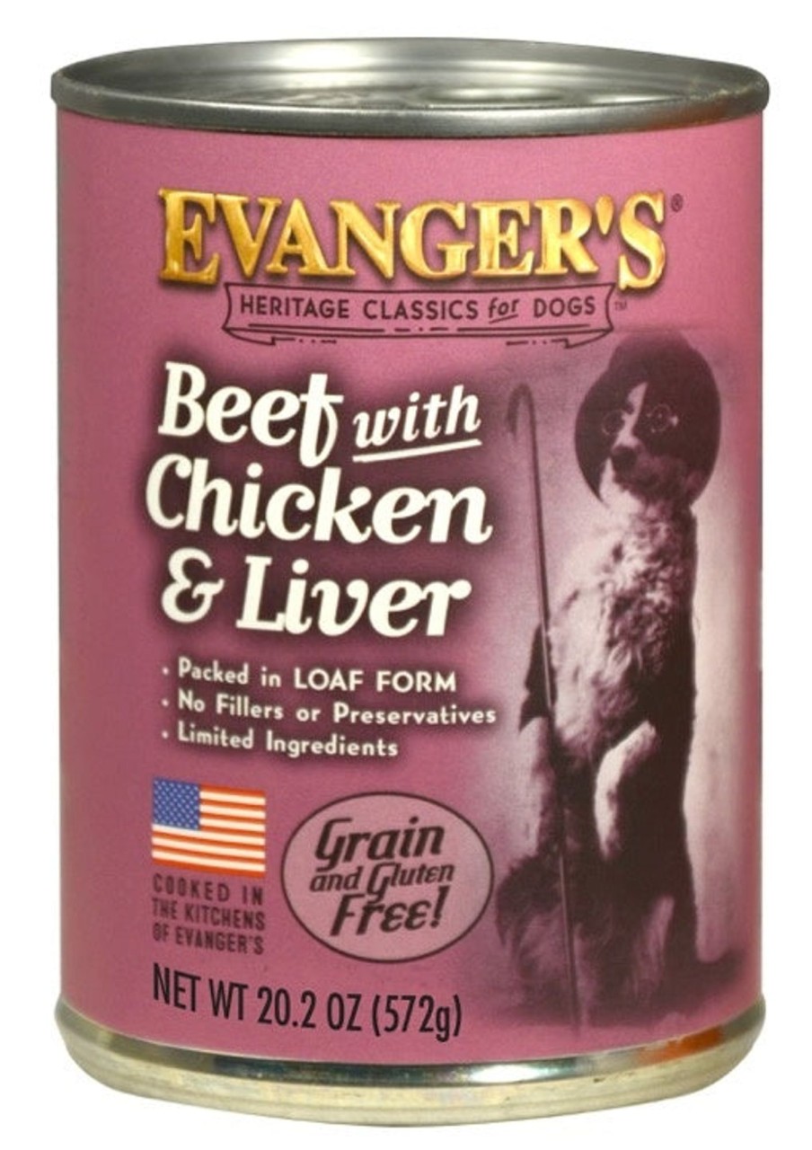 Dog Evangers Wet Food | Evangers Classic Beef With Chicken And Liver Canned Dog Food