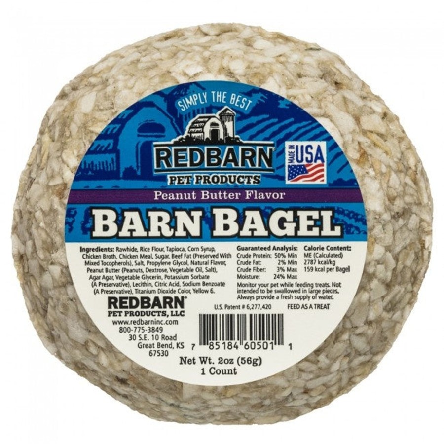 Dog Redbarn | Redbarn Barn Bagels Filled Rawhide Dog Treat