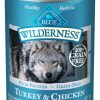 Dog Blue Buffalo Wet Food | Blue Buffalo Wilderness High-Protein Grain-Free Turkey & Chicken Grill Adult Canned Dog Food