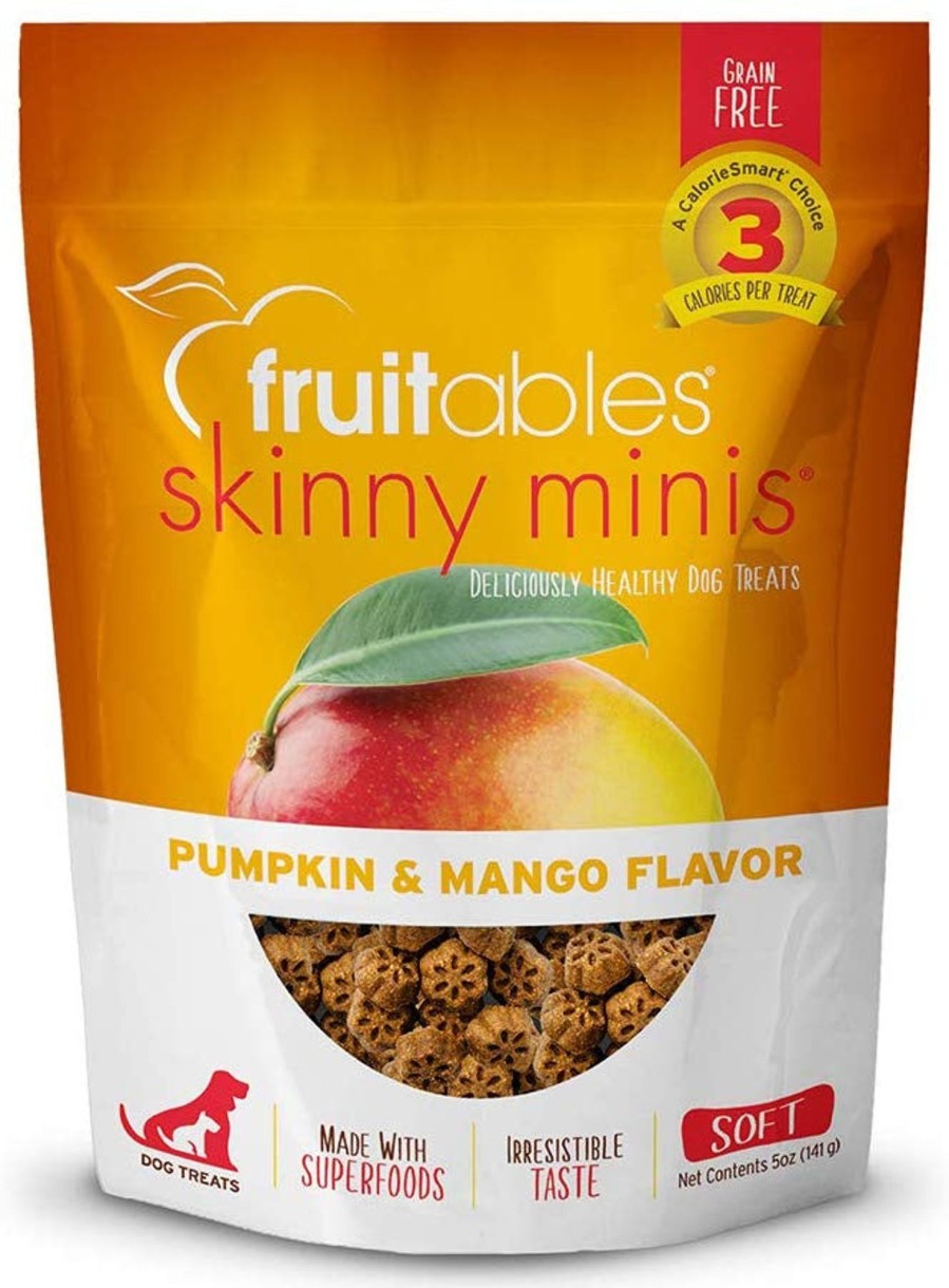 Dog Fruitables | Fruitables Chewy Skinny Minis Pumpkin Mango Flavor Dog Treats