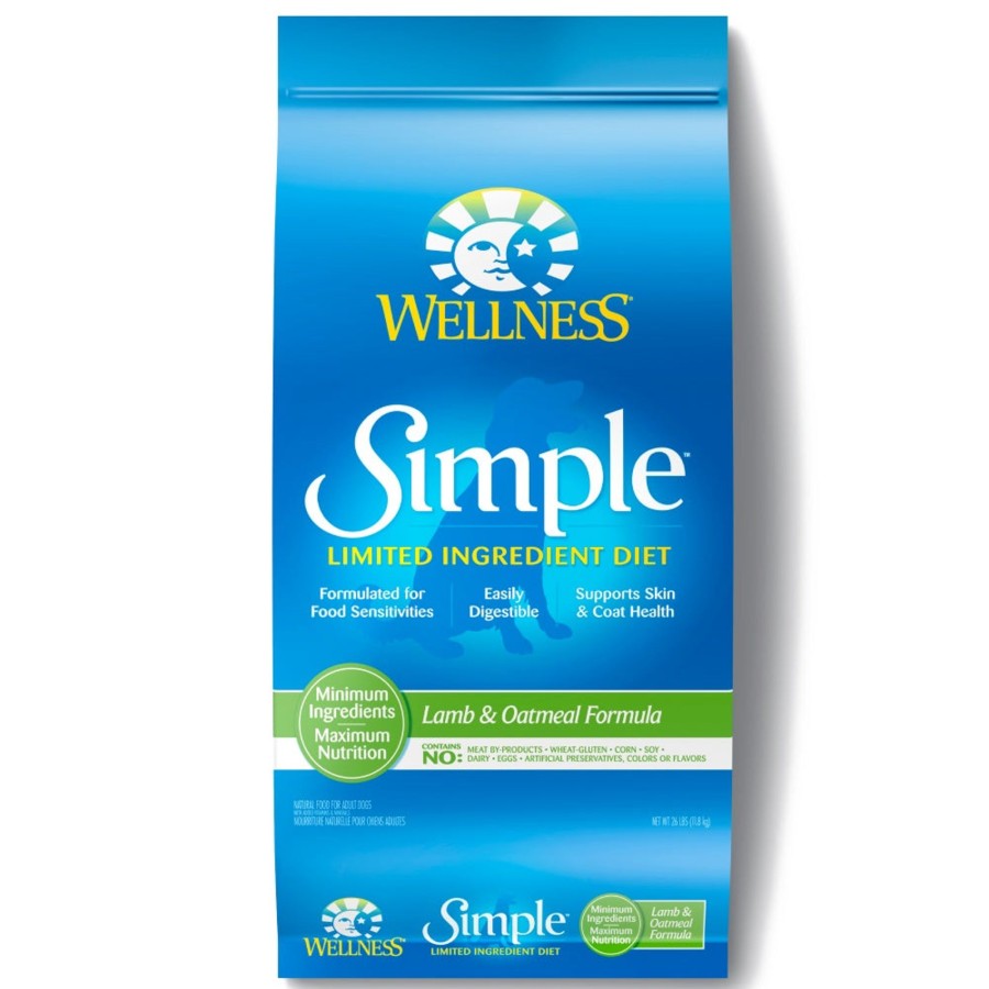 Dog Wellness Dry Food | Wellness Simple Natural Limited Ingredient Diet Lamb And Oatmeal Recipe Dry Dog Food