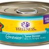 Cat Wellness Wet Food | Wellness Natural Grain Free Gravies Tuna Dinner Canned Cat Food