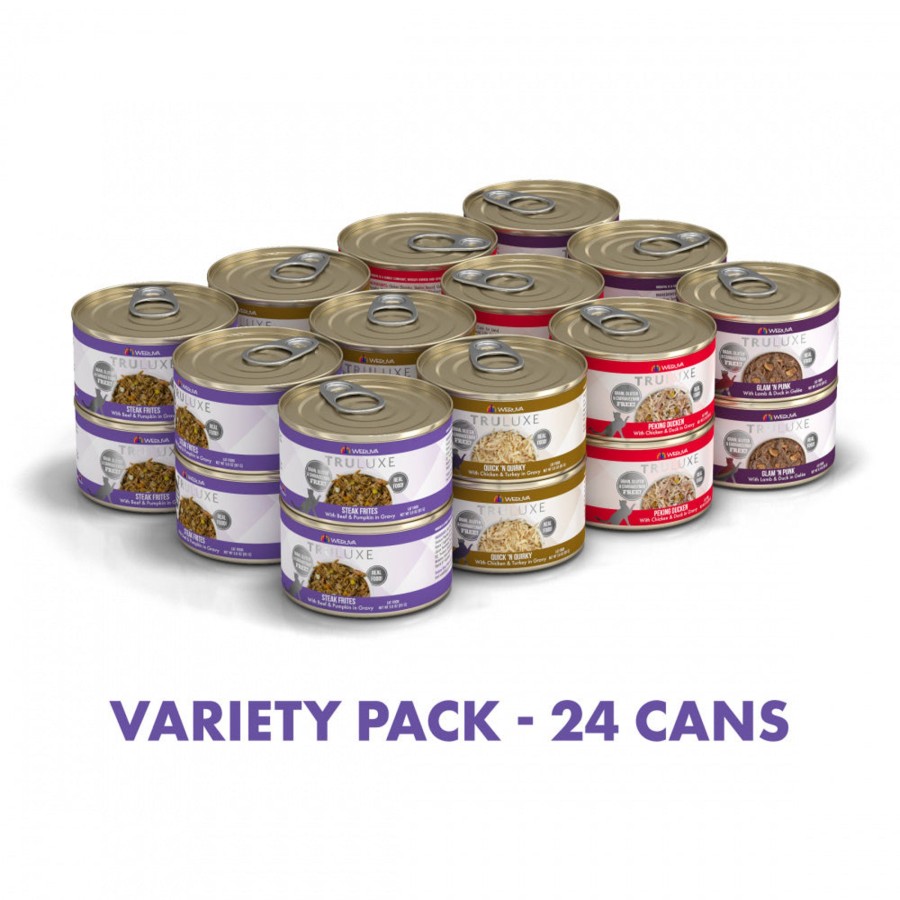 Cat Weruva Wet Food | Weruva Truluxe Grain Free Truturf Canned Cat Food Variety Pack