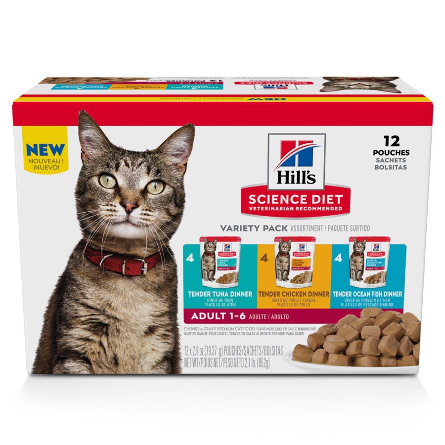 Cat Hill's Science Diet Wet Food | Hill'S Science Diet Tender Dinner Variety Pack Adult Wet Cat Food