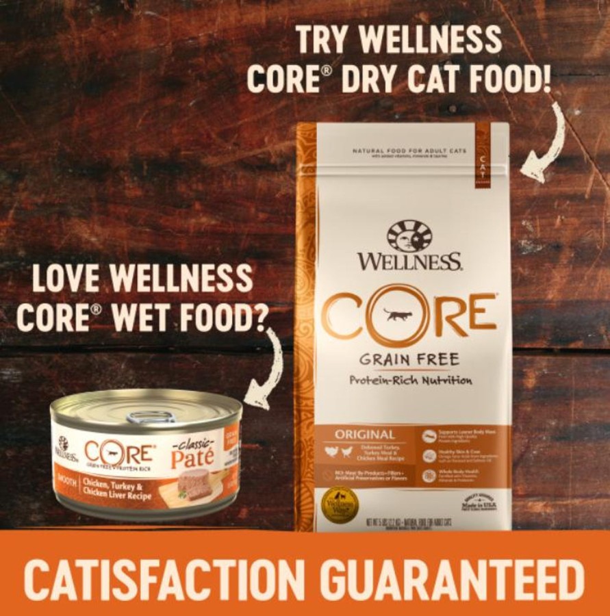 Cat Wellness Wet Food | Wellness Core Natural Grain Free Indoor Chicken And Chicken Liver Smooth Pate Wet Canned Cat Food