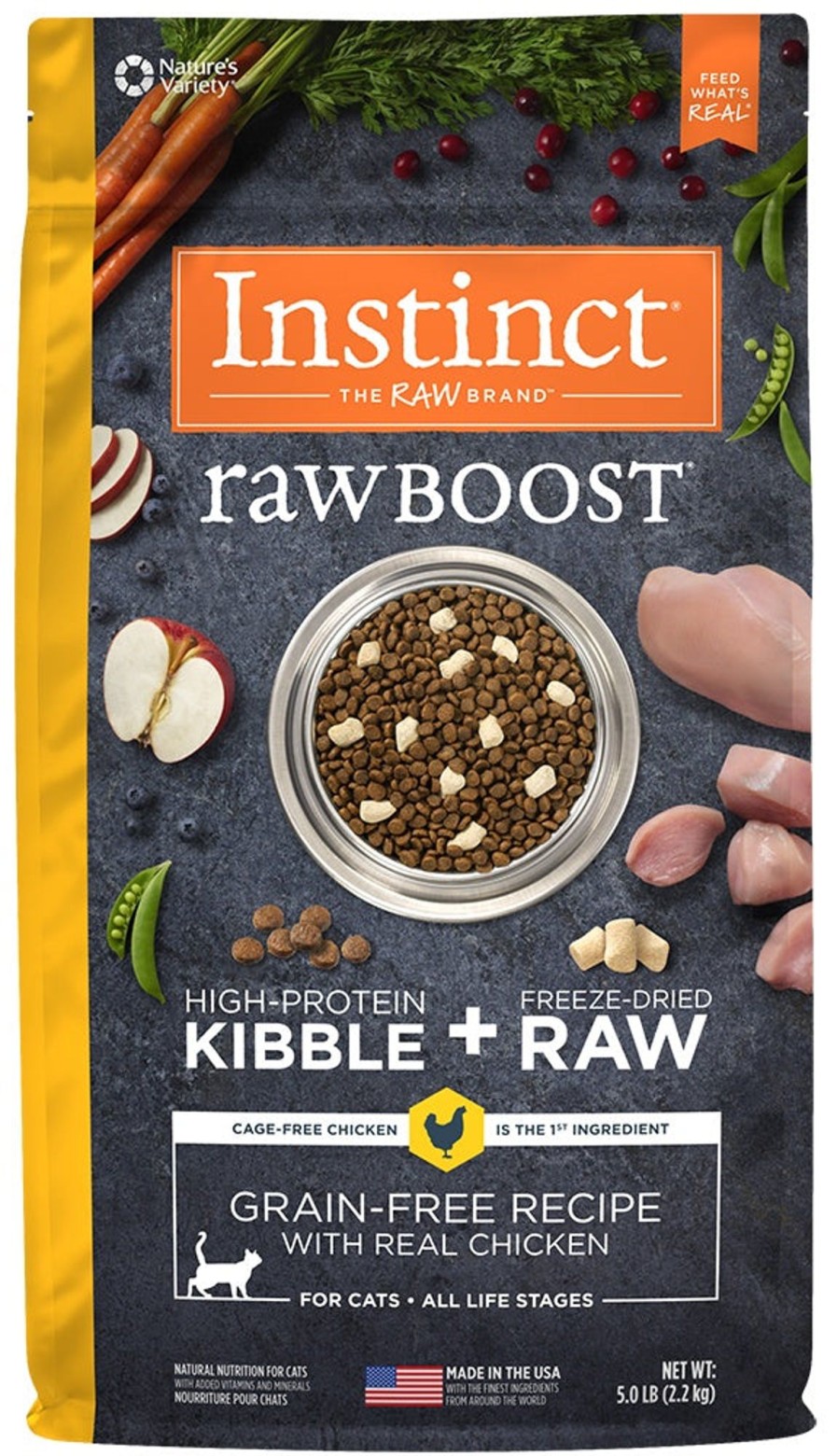 Cat Nature's Variety Freeze Dried | Instinct Raw Boost Grain Free Recipe With Real Chicken Natural Dry Cat Food