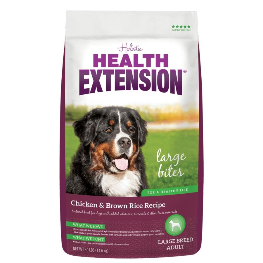 Dog Health Extension | Health Extension Chicken & Brown Rice Large Bites Dry Dog Food