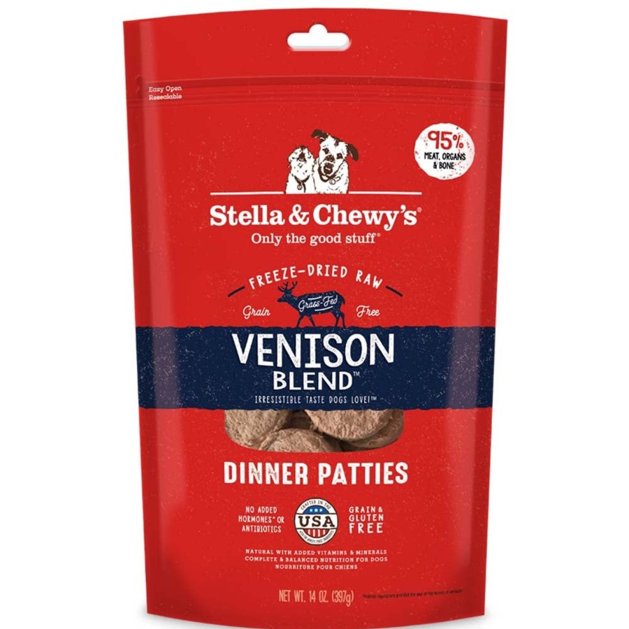 Dog Stella u0026 Chewy's Freeze Dried | Stella & Chewy'S Venison Blend Grain Free Dinner Patties Freeze Dried Raw Dog Food