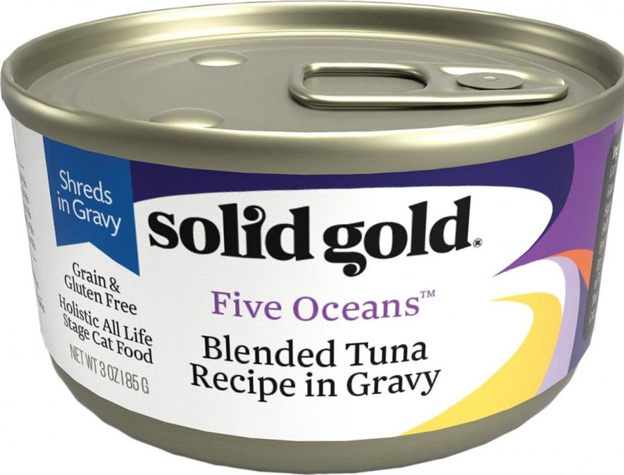 Cat Solid Gold Wet Food | Solid Gold Five Oceans Grain Free Blended Tuna In Gravy Recipe Canned Cat Food