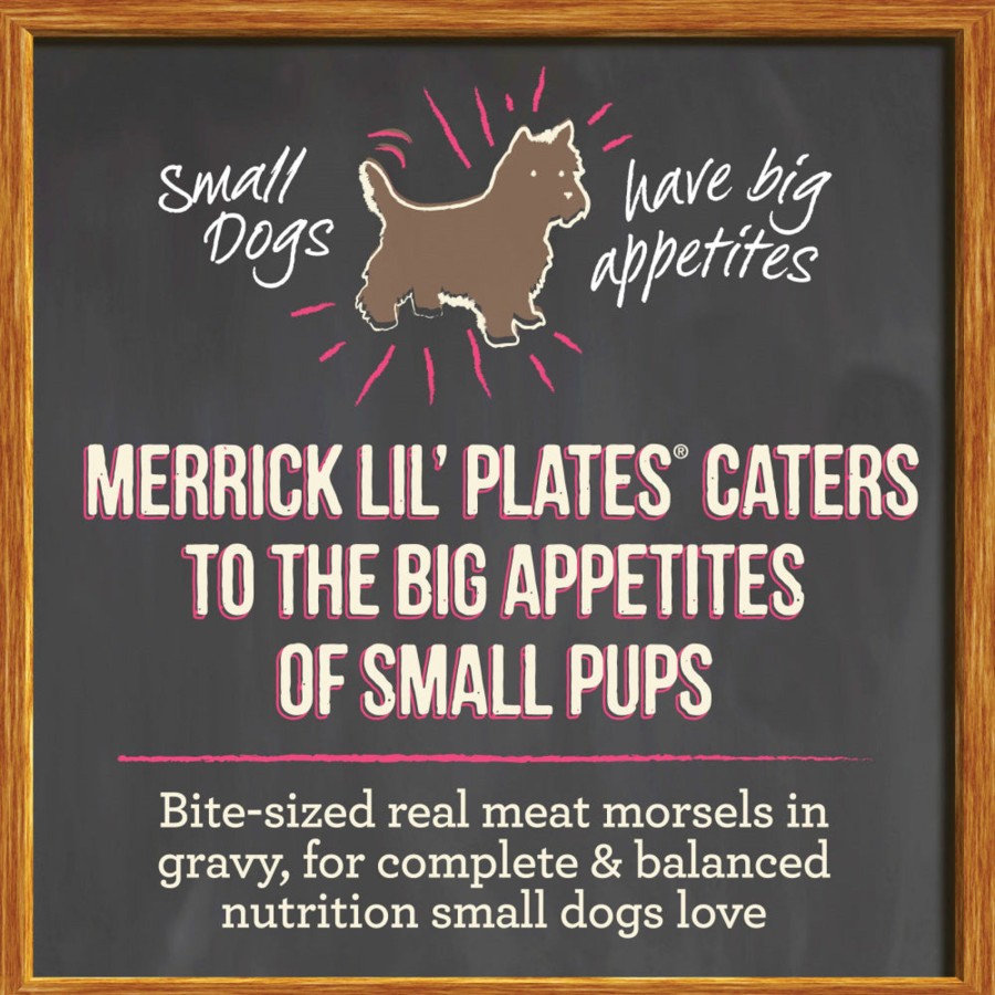 Dog Merrick Wet Food | Merrick Lil' Plates Adult Small Breed Grain Free Tiny Thanksgiving Day Dinner Canned Dog Food