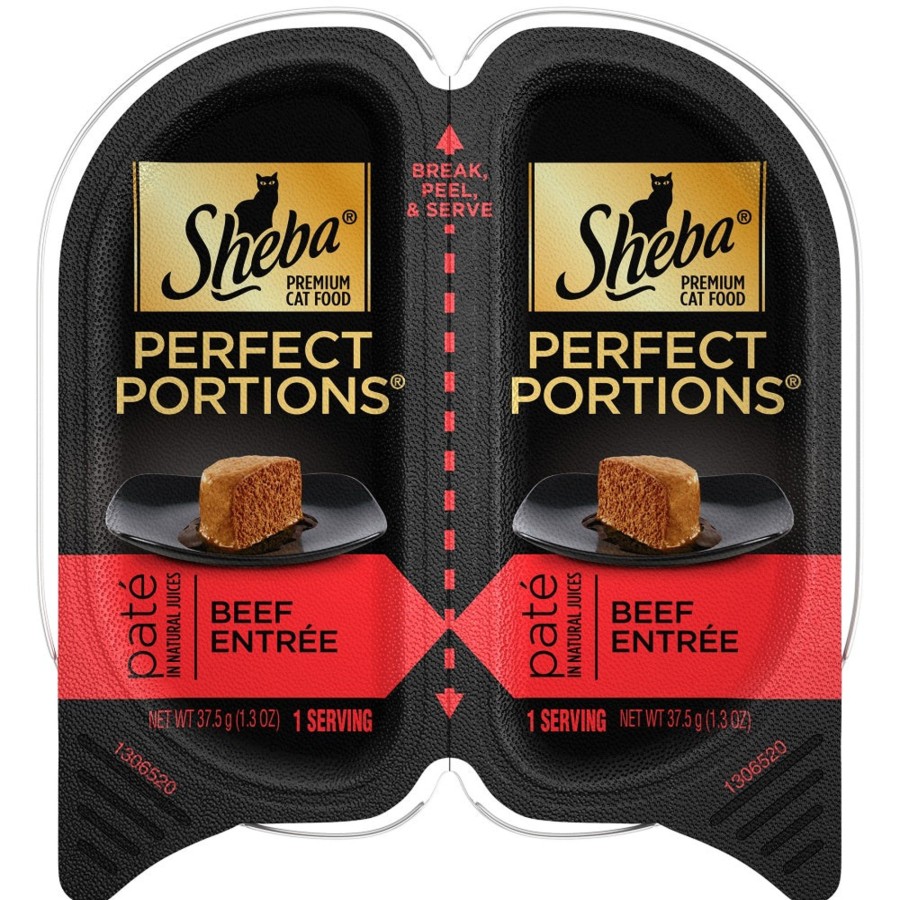 Cat Sheba Wet Food | Sheba Perfect Portions Pate Tender Beef Entree Wet Cat Food