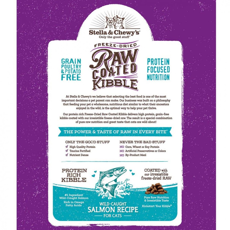 Cat Stella u0026 Chewy's Raw Natural Pet Food Freeze Dried | Stella & Chewy'S Raw Coated Kibble Wild Caught Salmon Recipe Dry Cat Food