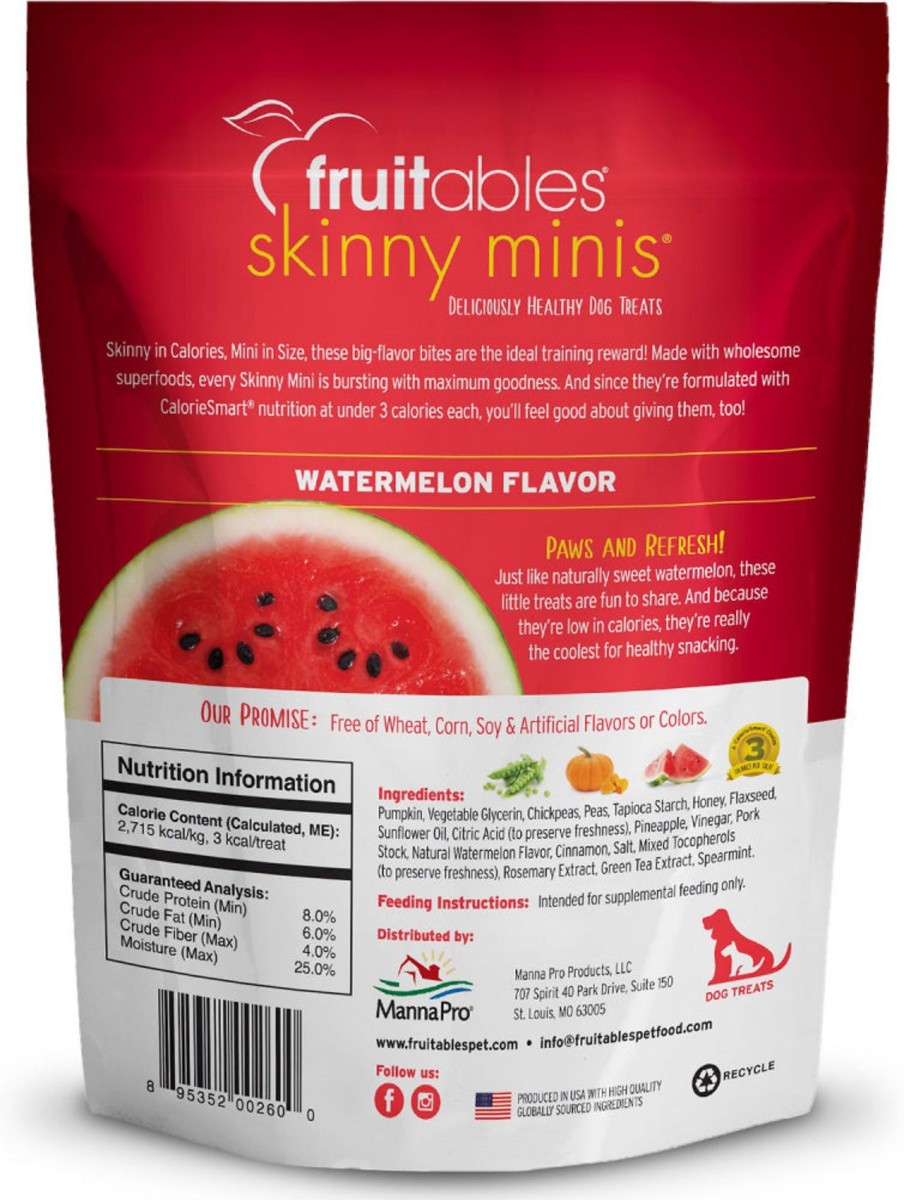 Dog Fruitables | Fruitables Skinny Minis Chewy Watermelon Dog Treats