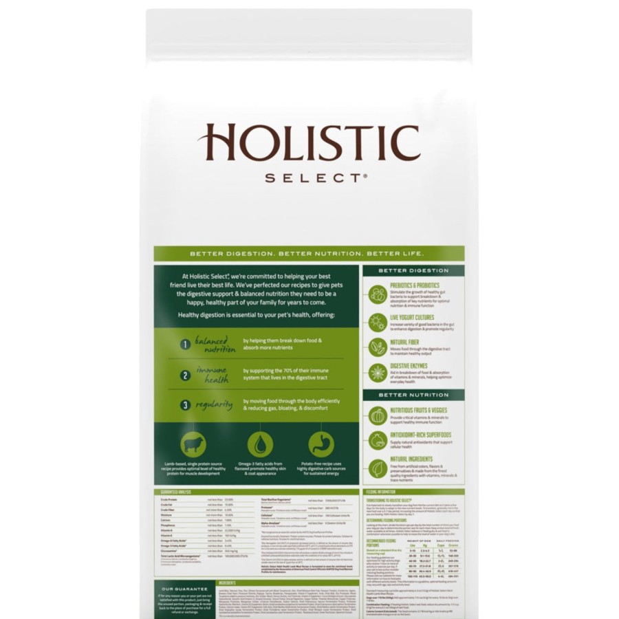 Dog Holistic Select | Holistic Select Natural Adult Health Lamb Meal Recipe Dry Dog Food