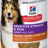 Dog Hill's Science Diet Wet Food | Hill'S Science Diet Adult Sensitive Stomach & Skin Tender Turkey & Rice Stew Canned Dog Food