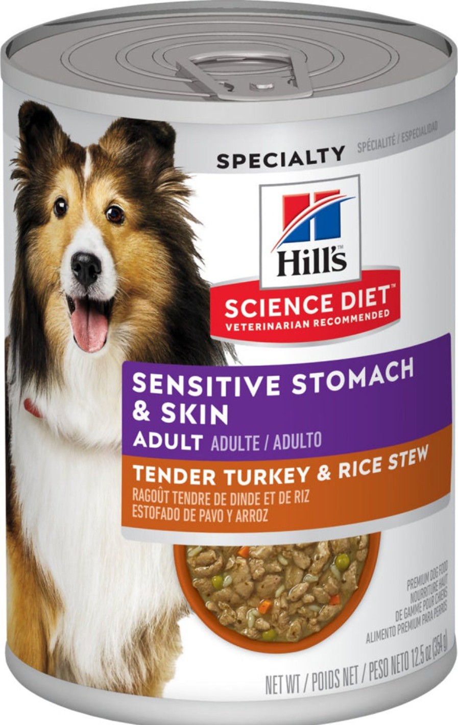 Dog Hill's Science Diet Wet Food | Hill'S Science Diet Adult Sensitive Stomach & Skin Tender Turkey & Rice Stew Canned Dog Food