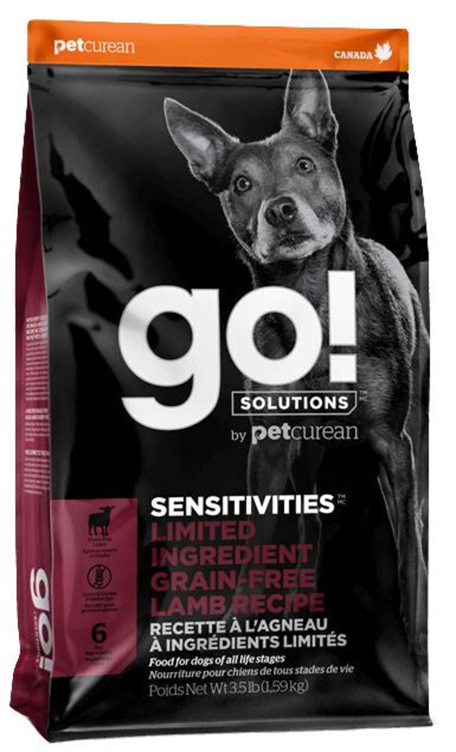 Dog Petcurean Dry Food | Petcurean Go! Solutions Sensitivities Limited Ingredient Lamb Recipe Dry Dog Food