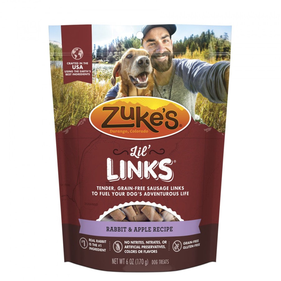 Dog Zukes | Zukes Lil' Links Grain Free Rabbit And Apple Recipe For Dogs