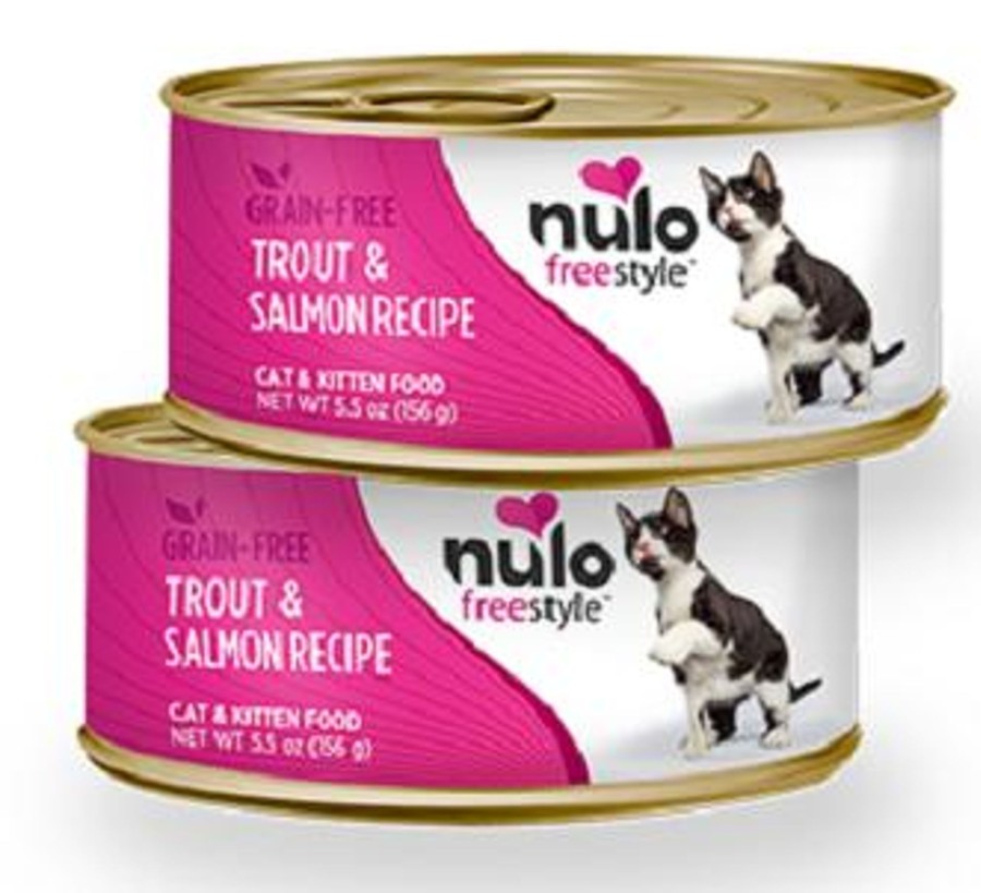 Cat Nulo Wet Food | Nulo Freestyle Grain Free Trout And Salmon Recipe Canned Cat Food