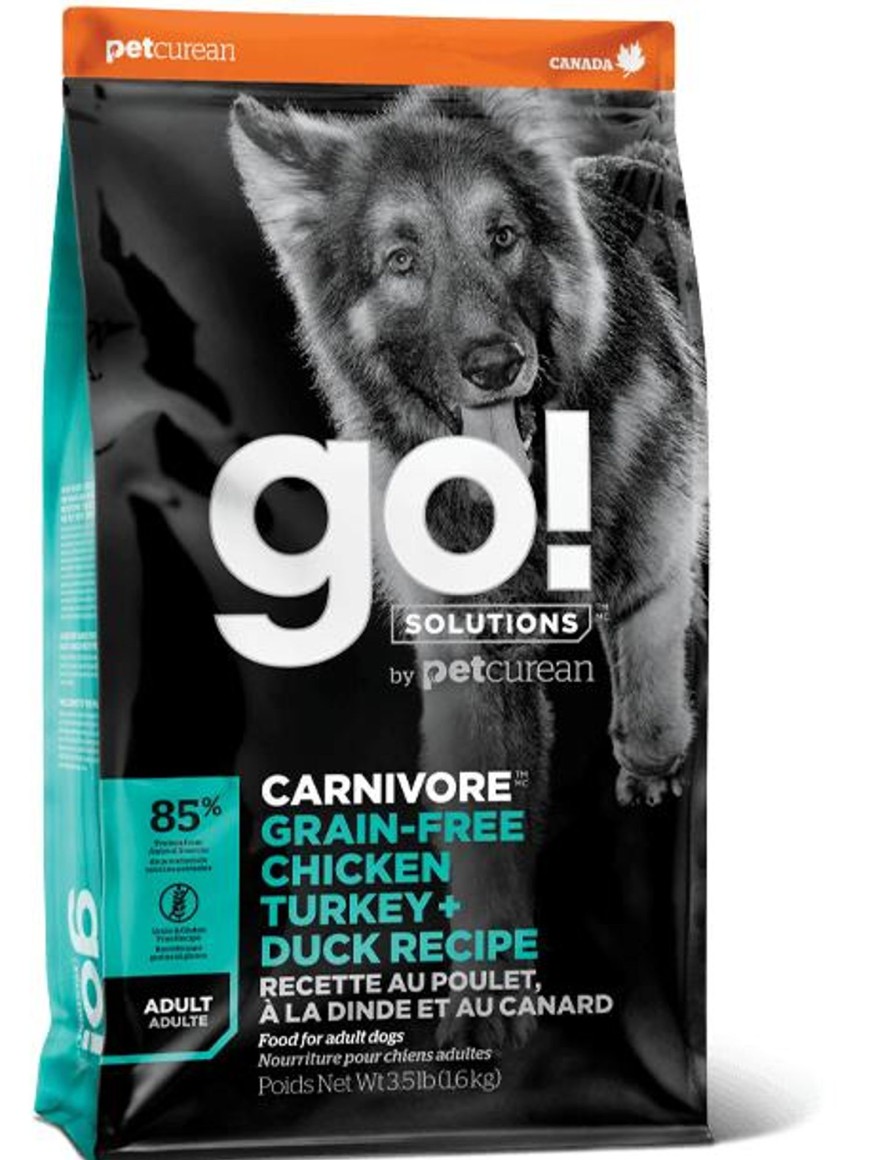 Dog Petcurean Dry Food | Petcurean Go! Solutions Carnivore Grain Free Chicken, Turkey, & Duck Recipe Dry Dog Food