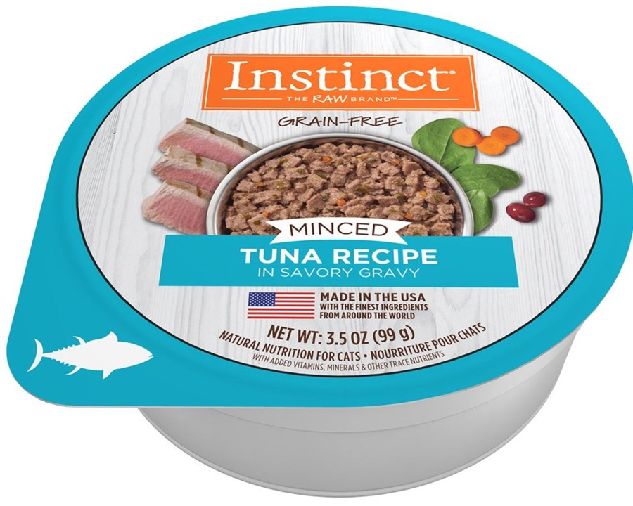 Cat Nature's Variety Wet Food | Instinct Adult Grain Free Minced Recipe With Real Tuna Natural Cat Food Cups