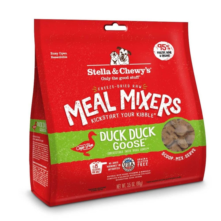 Dog Stella u0026 Chewy's | Stella & Chewy'S Freeze Dried Raw Duck Duck Goose Meal Mixers Grain Free Dog Food Topper