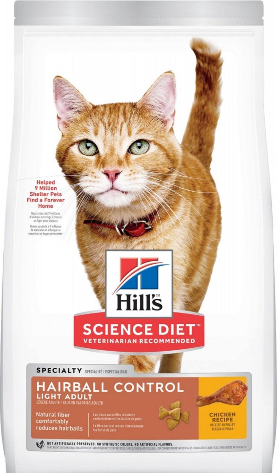 Cat Hill's Science Diet Dry Food | Hill'S Science Diet Adult Hairball Control Light Chicken Recipe Dry Cat Food