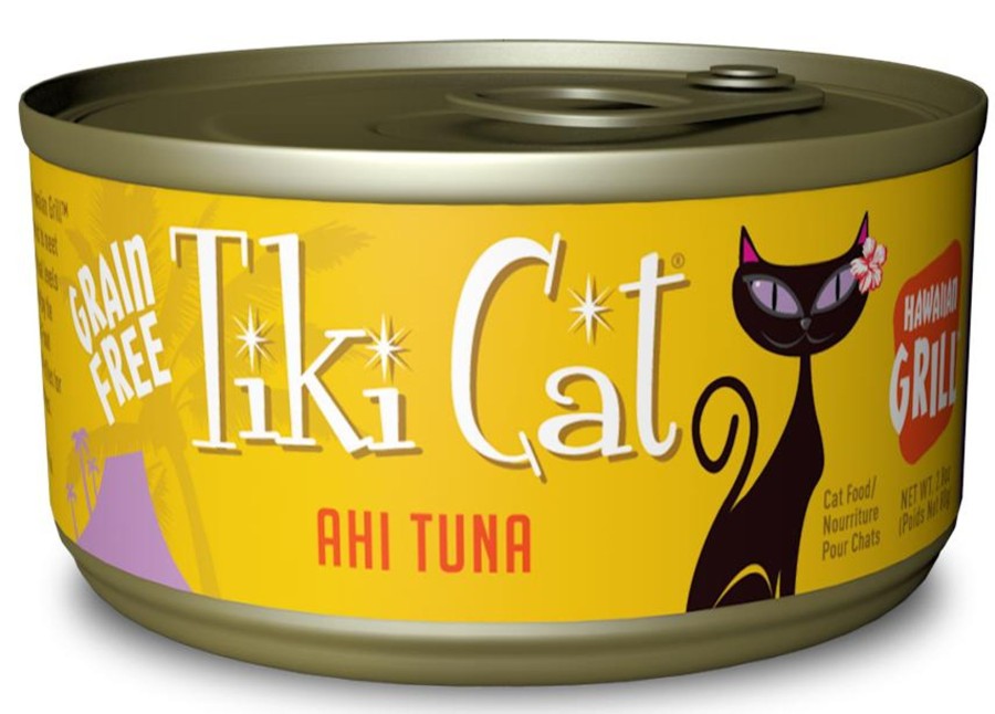 Cat Tiki Cat Wet Food | Tiki Cat Hawaiian Grill Grain Free Ahi Tuna Canned Cat Food