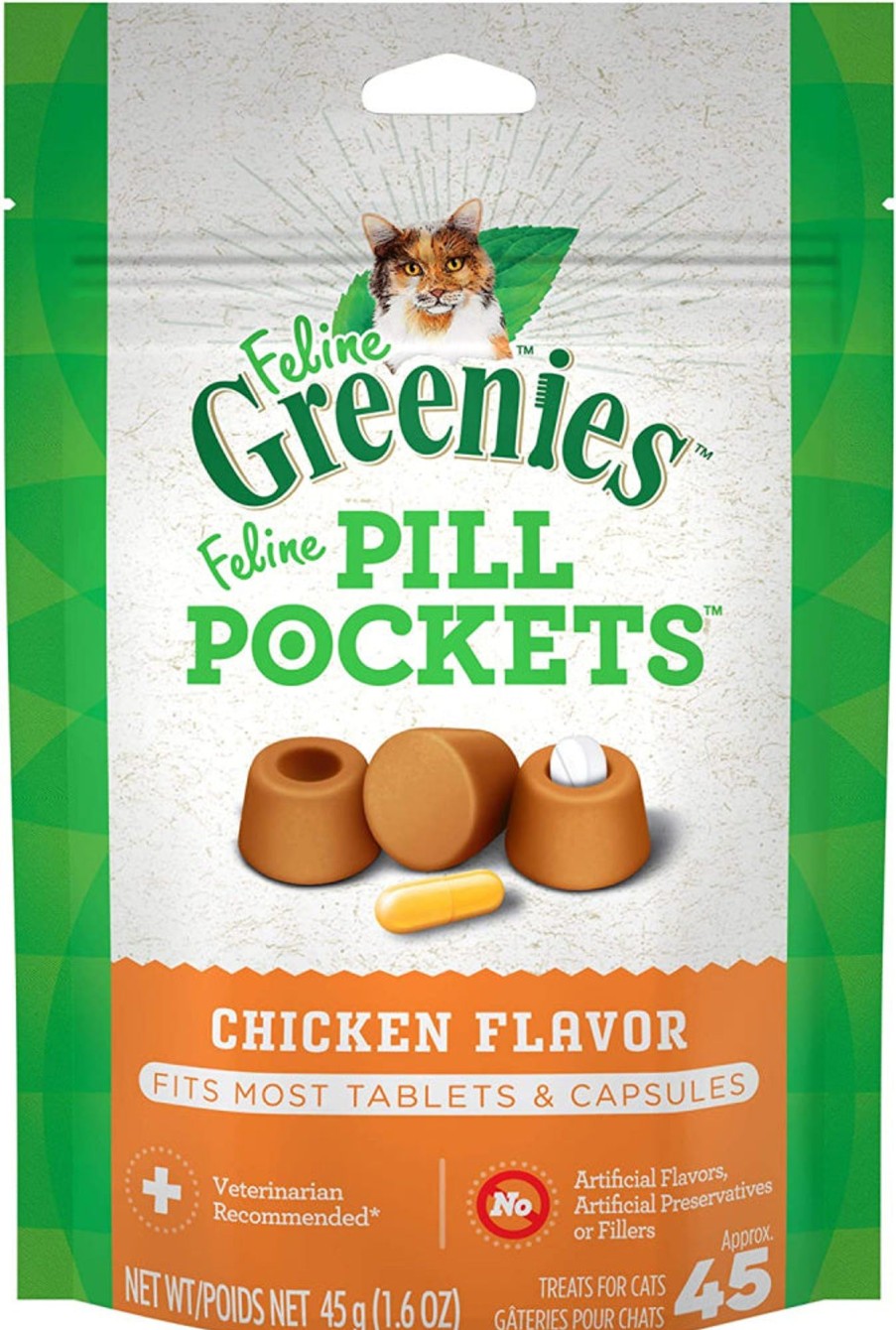 Cat Greenies | Greenies Pill Pockets Feline Chicken Flavor Cat Treats