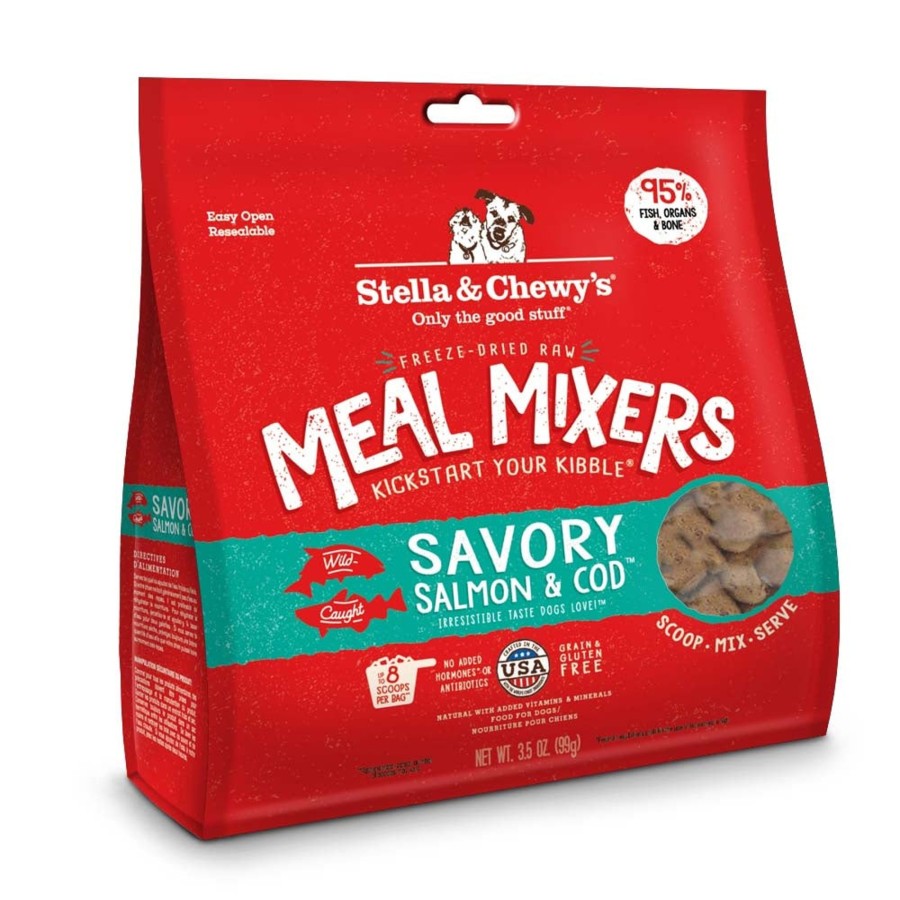 Dog Stella u0026 Chewy's Freeze Dried | Stella & Chewy'S Freeze Dried Raw Savory Salmon & Cod Meal Mixers Grain Free Dog Food Topper