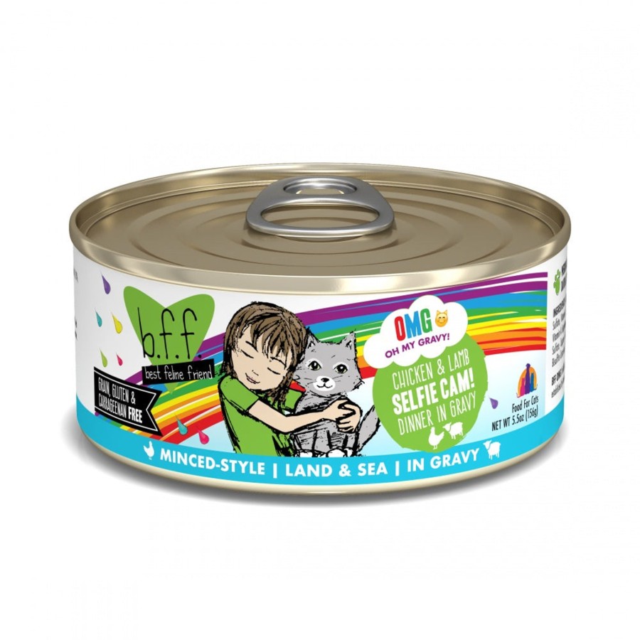 Cat Weruva Wet Food | Weruva Bff Oh My Gravy Selfie Cam Grain Free Chicken & Lamb In Gravy Canned Cat Food