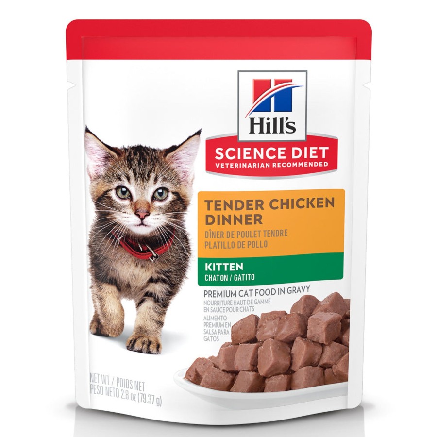 Cat Hill's Science Diet Wet Food | Hill'S Science Diet Tender Chicken Dinner Kitten Wet Cat Food