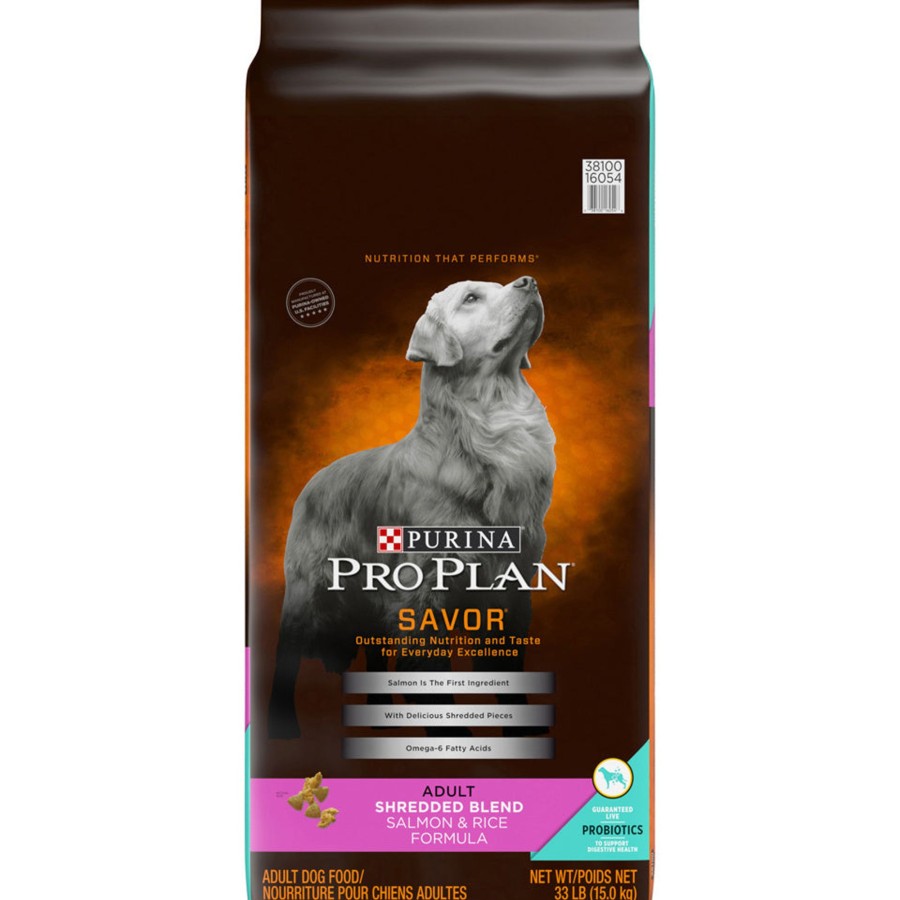 Dog Purina Pro Plan | Purina Pro Plan Adult Shredded Blend Salmon & Rice Formula Dry Dog Food