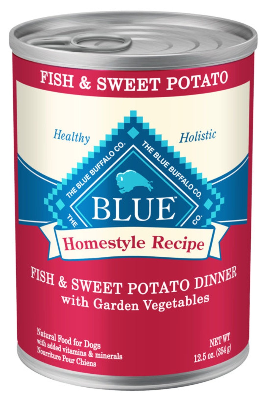 Dog Blue Buffalo | Blue Buffalo Homestyle Recipe Adult Fish & Sweet Potato Dinner With Garden Vegetables Canned Dog Food