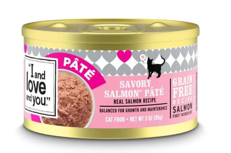 Cat I and Love and You Wet Food | I And Love And You Grain Free Savory Salmon Pate Canned Cat Food