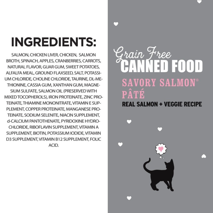 Cat I and Love and You Wet Food | I And Love And You Grain Free Savory Salmon Pate Canned Cat Food