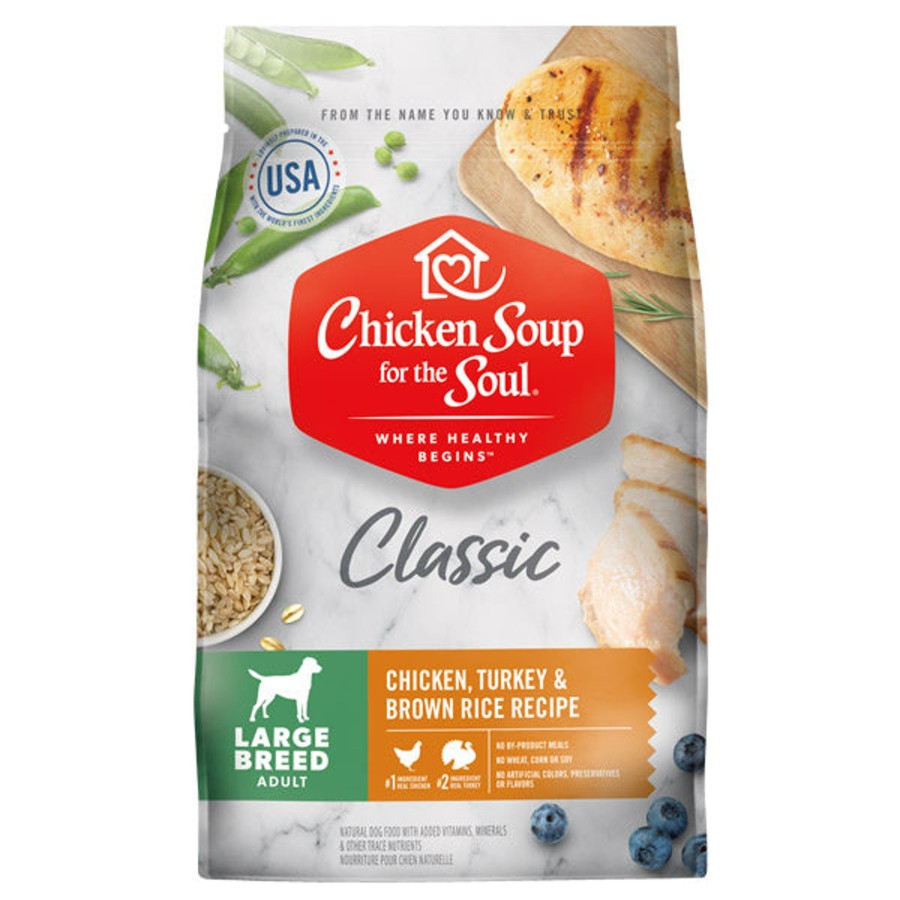 Dog Chicken Soup For The Soul Dry Food | Chicken Soup Forthe Soul Large Breed Adult Recipe With Chicken, Turkey & Brown Rice Dry Dog Food