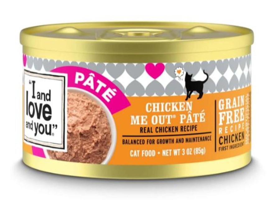 Cat I and Love and You Wet Food | I And Love And You Grain Free Chicken Me Out Pate Recipe Canned Cat Food