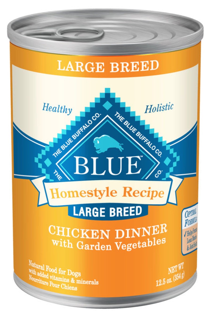 Dog Blue Buffalo | Blue Buffalo Homestyle Recipe Large Breed Adult Chicken Dinner With Garden Vegetables Canned Dog Food