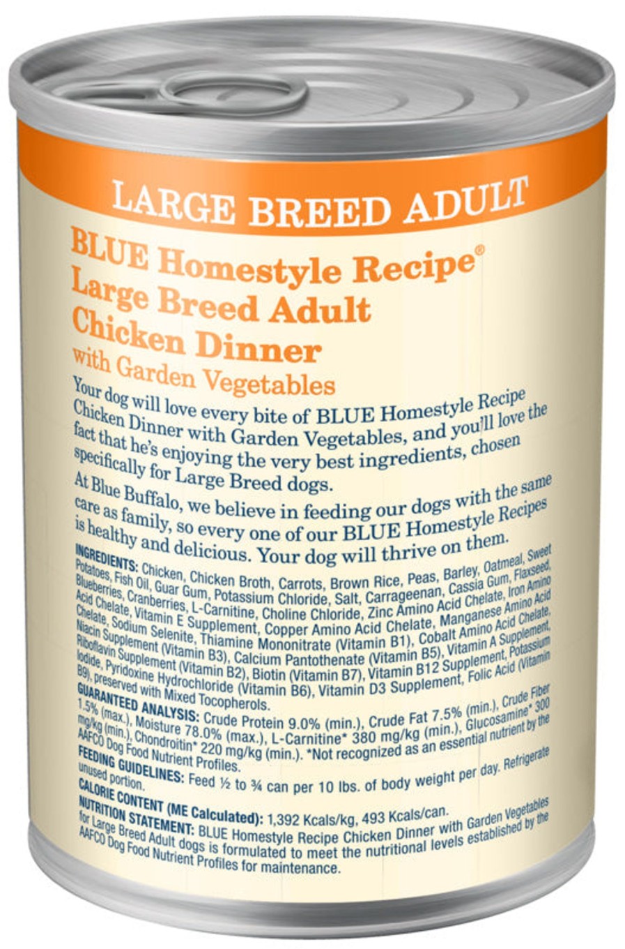 Dog Blue Buffalo | Blue Buffalo Homestyle Recipe Large Breed Adult Chicken Dinner With Garden Vegetables Canned Dog Food