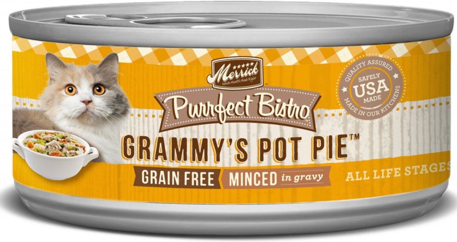 Cat Merrick Wet Food | Merrick Purrfect Bistro Grammy'S Pot Pie Grain Free Canned Cat Food