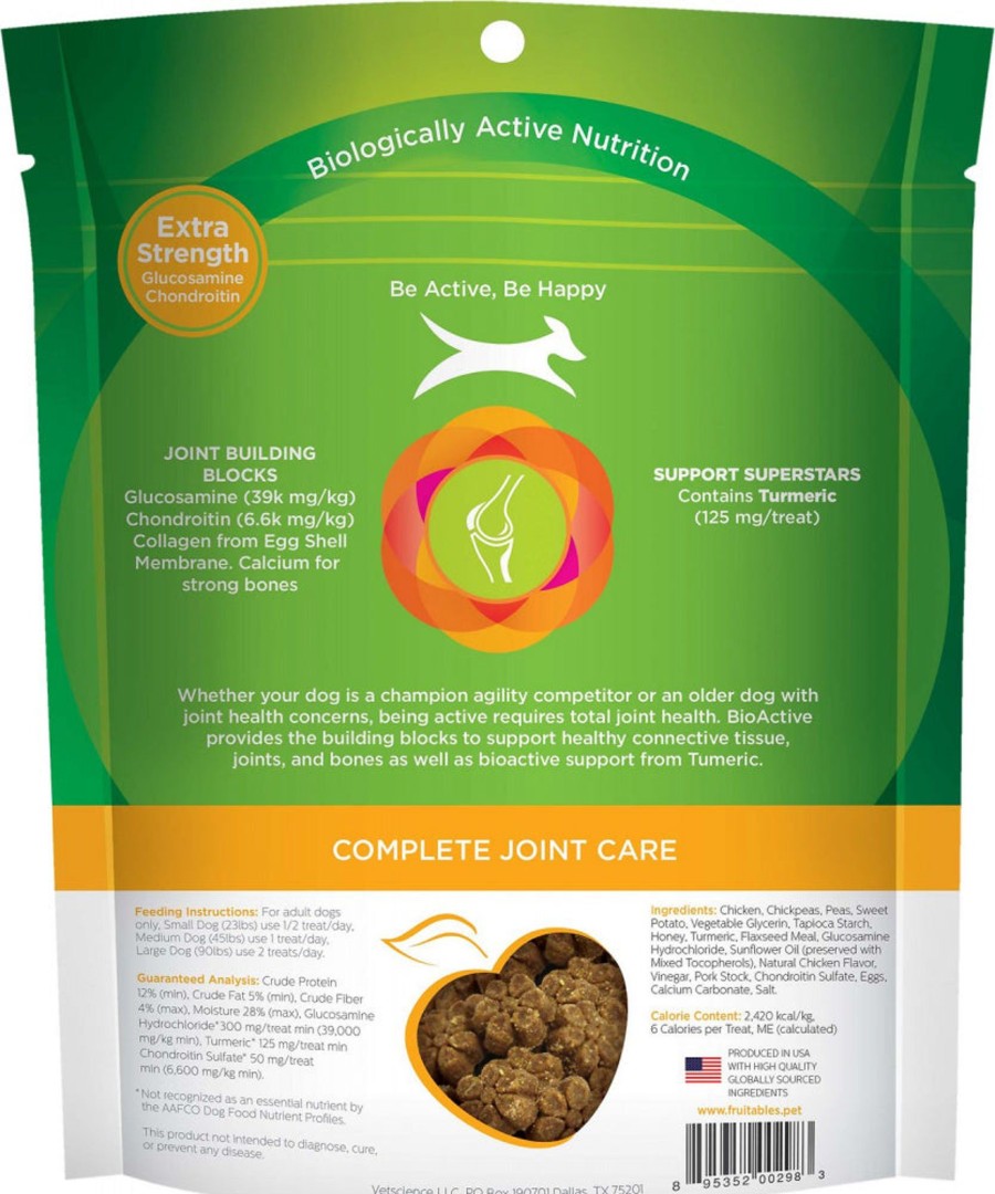 Dog Fruitables | Fruitables Bioactive Complete Joint Care Grain Free Soft Chews For Dogs