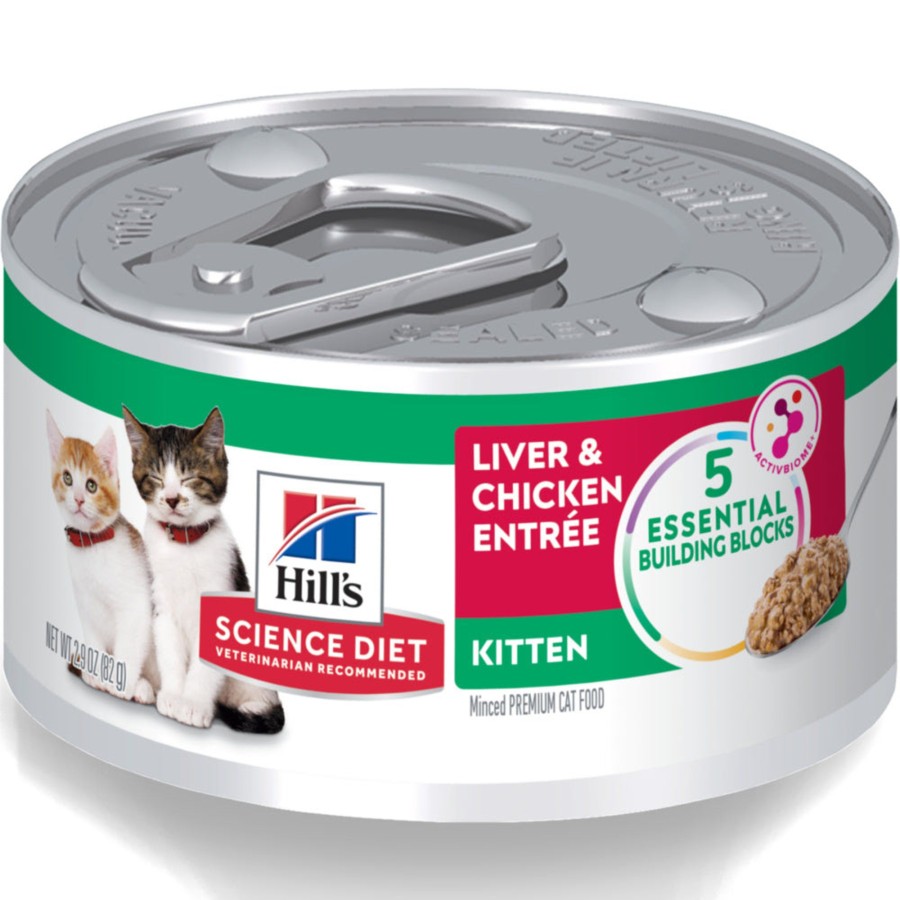 Cat Hill's Science Diet Wet Food | Hill'S Science Diet Kitten Liver & Chicken Entree Canned Food