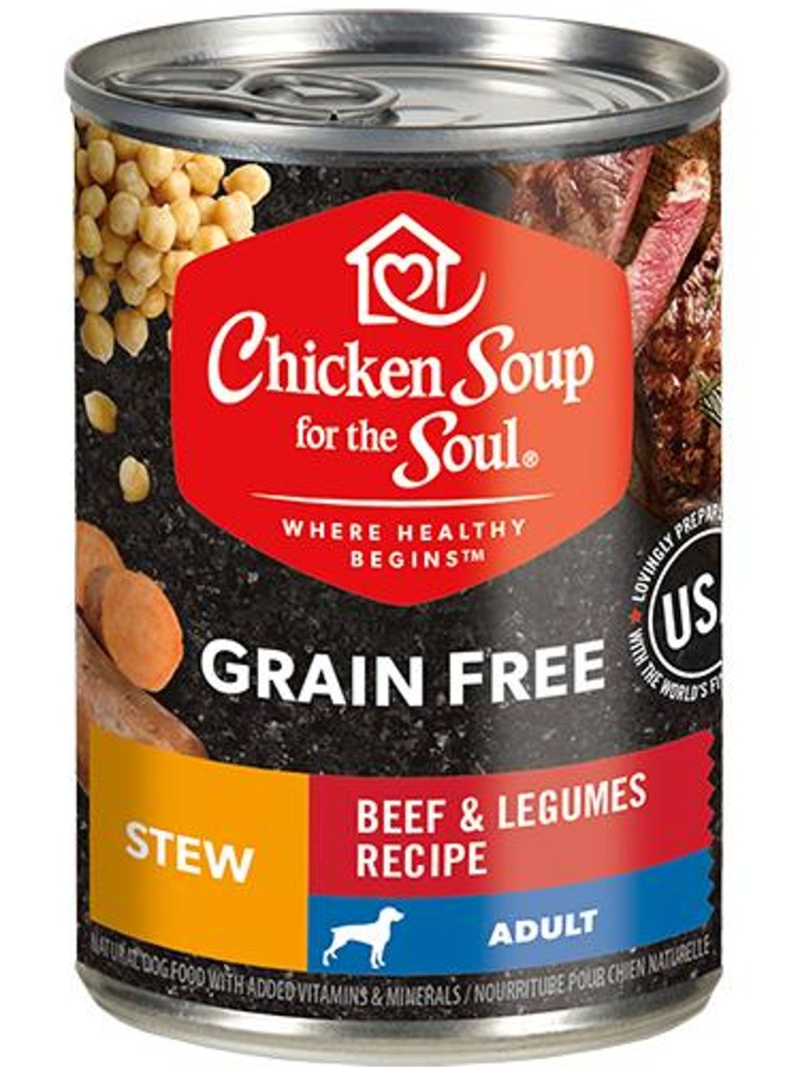 Dog Chicken Soup | Chicken Soup For The Soul Grain Free Beef And Legume Stew Canned Dog Food