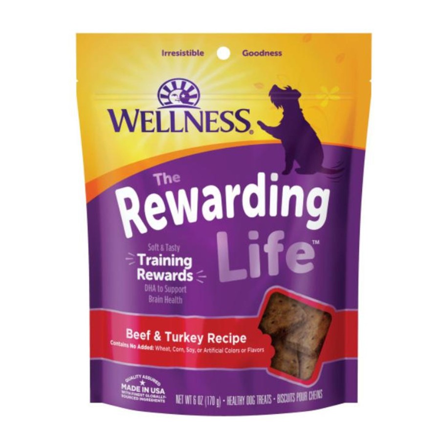 Dog Wellness | Wellness Natural Grain Free Wellbites Soft Beef And Turkey Recipe Dog Treats