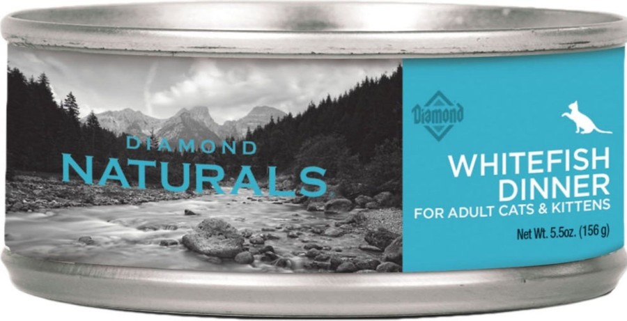 Cat Diamond Wet Food | Diamond Naturals Whitefish Dinner Adult & Kitten Formula Canned Cat Food